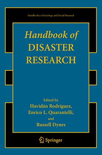 HANDBOOK OF DISASTER RESEARCH