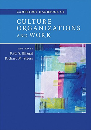 CAMBRIDGE HANDBOOK OF CULTURE, ORGANIZATIONS, AND WORK SOUTH ASIAN EDITION