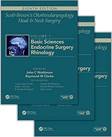 SCOTT-BROWN'S OTORHINOLARNYGOLOGY AND HEAD AND NECK SURGERY 3 VOLS SET