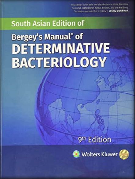 BERGEY'S MANUAL OF DETERMINATIVE BACTERIOLOGY