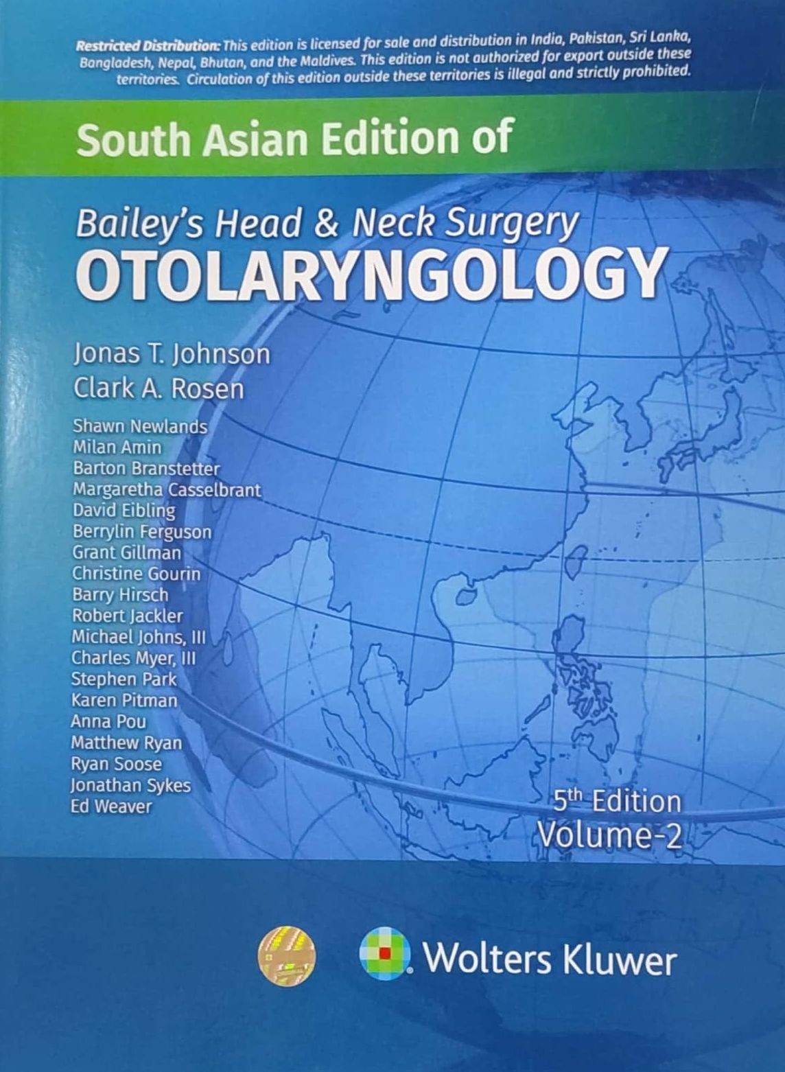 BAILEY'S HEAD AND NECK SURGERY, TWO VOLUME SET- ISBN: 9789395736053